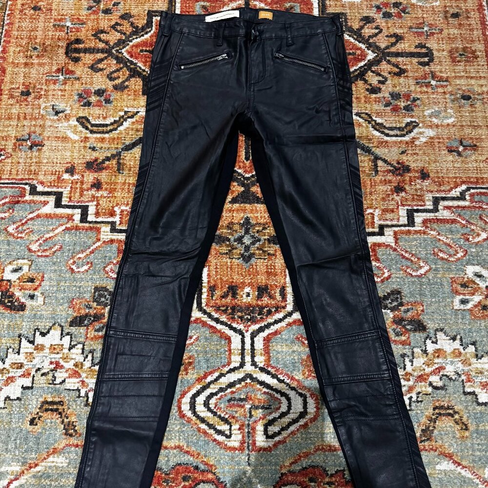 Anthropologie Pilcro and The Letterpress Faux Leather Legging, Size 26